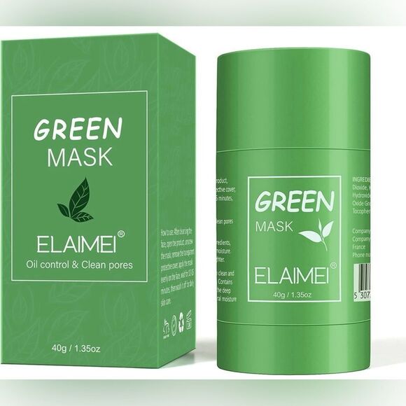 FREE W/ Purchase Elaimei Green Tea Mask Oil Control And Clean Pores 40g - Picture 1 of 6